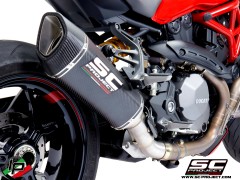 SC Project SC1-R Euro4 Carbon Auspuff fr Ducati Monster 1200 MY17 & R